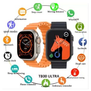 Reloj Smartwach T800 Ultra - Pantalla 1.99" Táctil + IP66