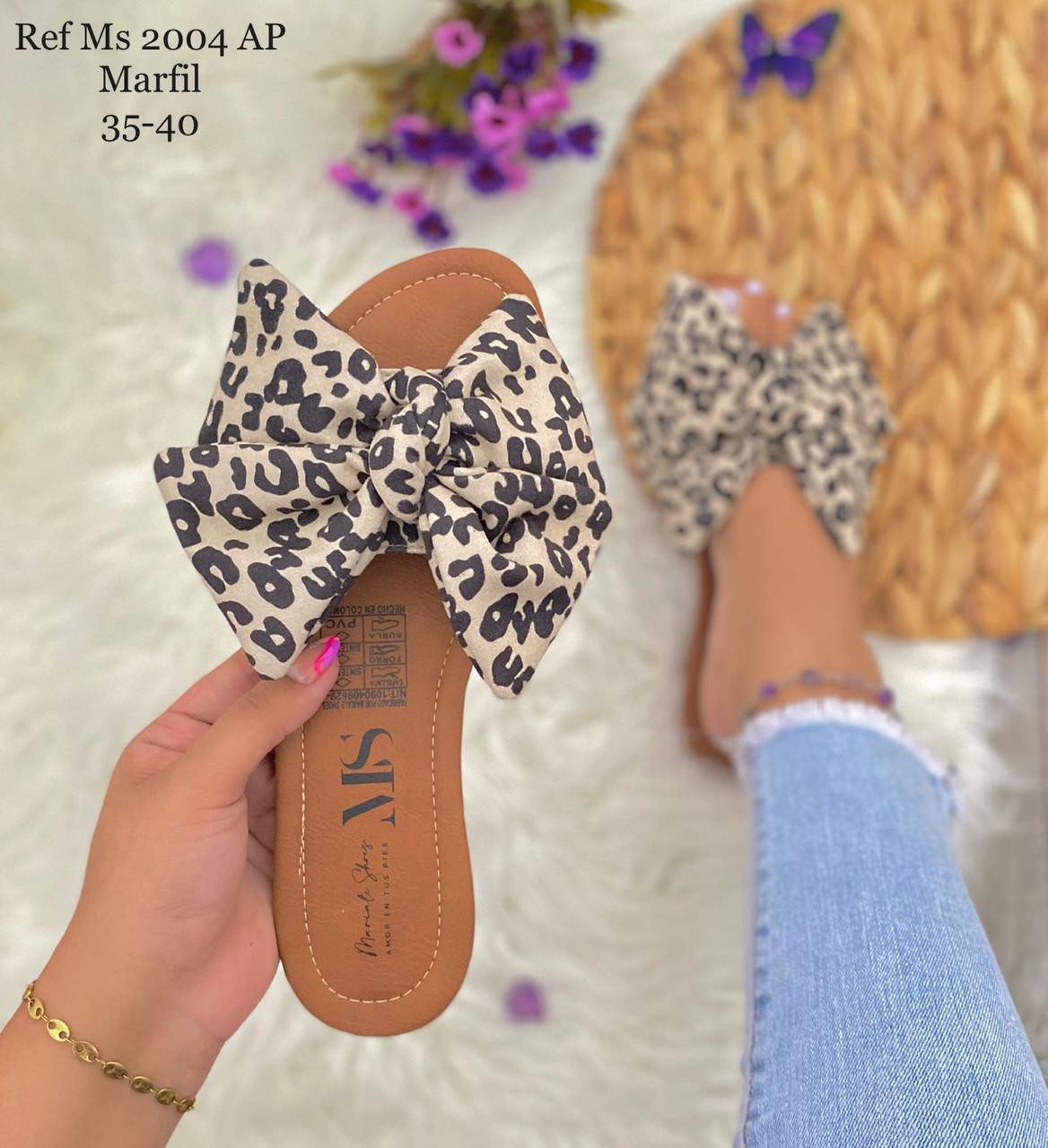 Sandalias Animal Print Tallas 35-40 - Materiales Nacionales - Plana Ms 2004 Animal Print 🐆 - Image 2