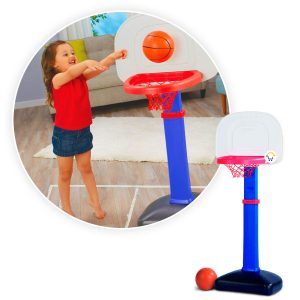 Set Cancha Baloncesto Ajustable PF3955 - Set Básquetbol Ajustable para Niños - Altura 115-160cm