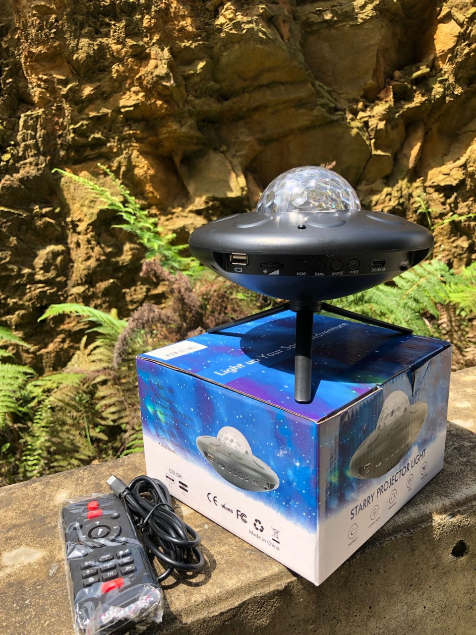 Lampara Proyector Galaxia Con Altavoz