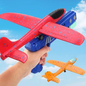 PISTOLA DE EYECCION CON AVION - Pistola Lanzadora de Aviones | ¡Diversión al Aire Libre! | Envío Gratis