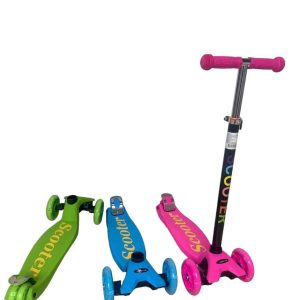 Monopatin de tres ruedas - Scooter Infantil con Luces LED | 4 Alturas Ajustables | ¡Envío Gratis!